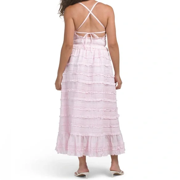 AMY JANE LONDON LILI TWO PIECE SET NWT PALE PINK TOP SKIRT - Picture 4 of 4